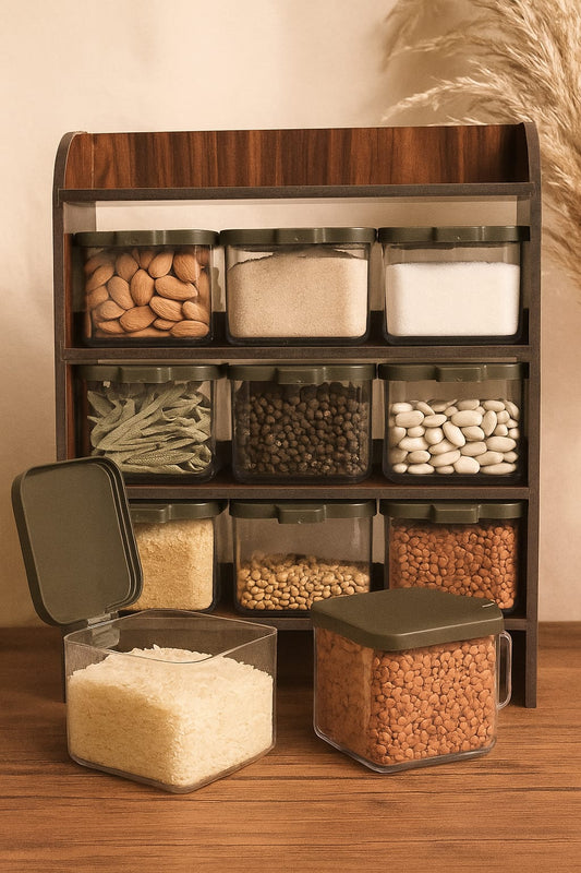 "kitchen Spice Rack - 9 Jar Spice"